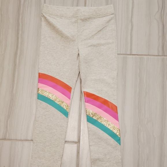 Girls' everday leggings with rainbow patch - Picture 2 of 4